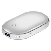 HKM-454355 Rechargeable 5000mAh Dual-Sided Hand Warmer and Power Bank with Adjustable Temperatures