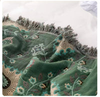 HKM-454419 Cooling Cotton Summer Blanket - Multi-Color Options, Various Sizes