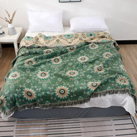 HKM-454419 Cooling Cotton Summer Blanket - Multi-Color Options, Various Sizes