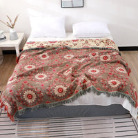 HKM-454419 Cooling Cotton Summer Blanket - Multi-Color Options, Various Sizes