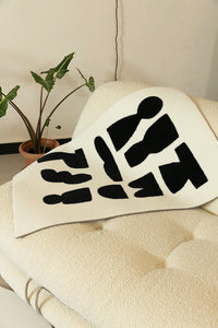 HKM-454483 Geometric Nordic Tapestry Bedside Blanket for Small Apartments - 600MM x 900MM