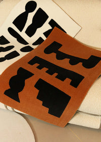 HKM-454483 Geometric Nordic Tapestry Bedside Blanket for Small Apartments - 600MM x 900MM