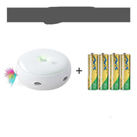 HKM-454547 Interactive Electric Feather Cat Ticker Toy - Talking & Playful Features, 5V, 550g, ABS Material, 18x18x8cm