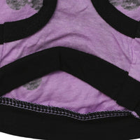 HKM-454547 Light Purple Cotton Skull Vest for Dogs - Spring and Summer Pet Clothing
