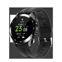 HKM-454611 E12 Smart Watch with Heart Rate, Blood Pressure, and Blood Oxygen Monitoring - 1.3 Inch IPS Screen, Silicone Wristband