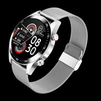 HKM-454611 E12 Smart Watch with Heart Rate, Blood Pressure, and Blood Oxygen Monitoring - 1.3 Inch IPS Screen, Silicone Wristband