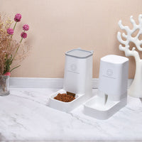 HKM-454611 Large-Capacity Detachable Bowl Automatic Pet Water Feeder and Food Dispenser