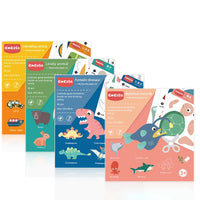HKM-454675 Dinosaur Paper Cut Toy Set for Kids - Educational Coloring Activity for Ages 2-4