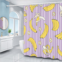 HKM-454803 Cartoon Fruit Pattern Shower Curtain Set in Modern Design, Multiple Sizes Available