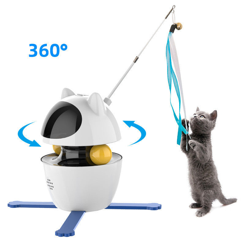 HKM-454867 New Cat Toy Automatic Smart Cat Stick Spill Ball Set