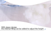 HKM-454931 U-Shaped Cotton Pregnancy Pillow with PP Cotton Inner Core, 70x130cm
