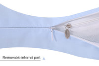 HKM-454931 U-Shaped Cotton Pregnancy Pillow with PP Cotton Inner Core, 70x130cm