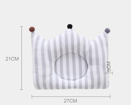 HKM-455059 Baby Shaping Pillow for Head Support – Breathable, Soft, Lightweight, Cotton Filling, Pink Dots Design