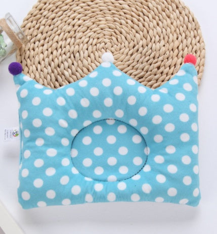 HKM-455059 Baby Shaping Pillow for Head Support – Breathable, Soft, Lightweight, Cotton Filling, Pink Dots Design
