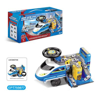 HKM-455059 High-Speed Electric Ride-On Train Toy with Lights and Sounds for Kids Ages 2-7