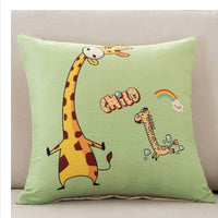 HKM-455315 Cartoon Animal Square Pillow Cushion Set for Car and Sofa Support