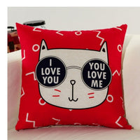 HKM-455315 Cartoon Animal Square Pillow Cushion Set for Car and Sofa Support