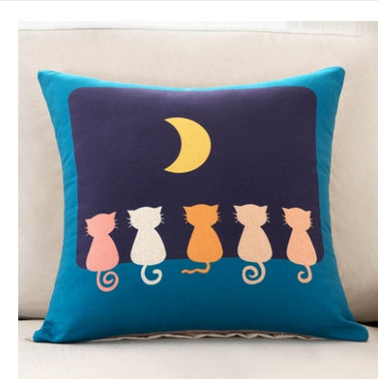 HKM-455315 Cartoon Animal Square Pillow Cushion Set for Car and Sofa Support