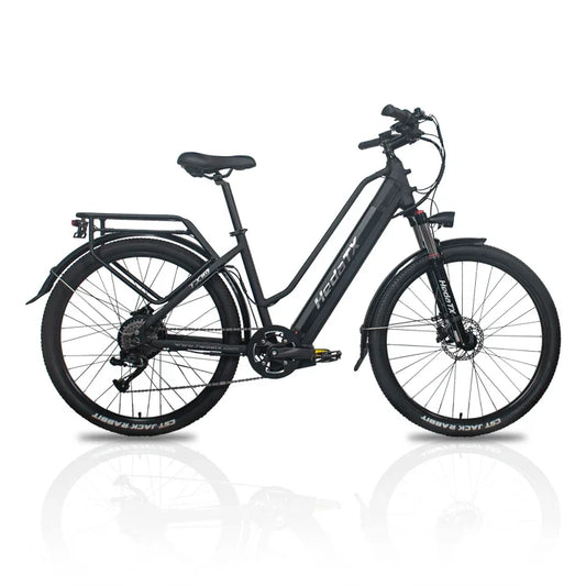 KTX-455571 Long Range 48V 19.2AH Electric City Bike with Hydraulic Disc Brakes and 9-Speed Gears