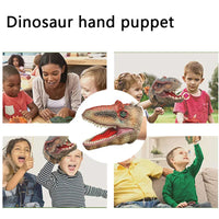 HKM-455827 Dinosaur Hand Puppet Toy for Kids - Soft Rubber Interactive Storytelling Puppet