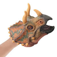 HKM-455827 Dinosaur Hand Puppet Toy for Kids - Soft Rubber Interactive Storytelling Puppet