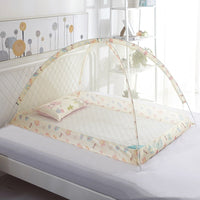 HKM-456083 Children's Foldable Yurt Mosquito Net – Anti-Mosquito Bed Curtain in Pink, Blue, Beige, and Purple (Size 80-120)