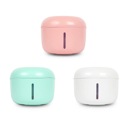 HKM-456275 Automatic Pet Water Dispenser with Filter - 2.5L Capacity for Dogs and Cats in Mint Green, Cherry Pink, Yellow White