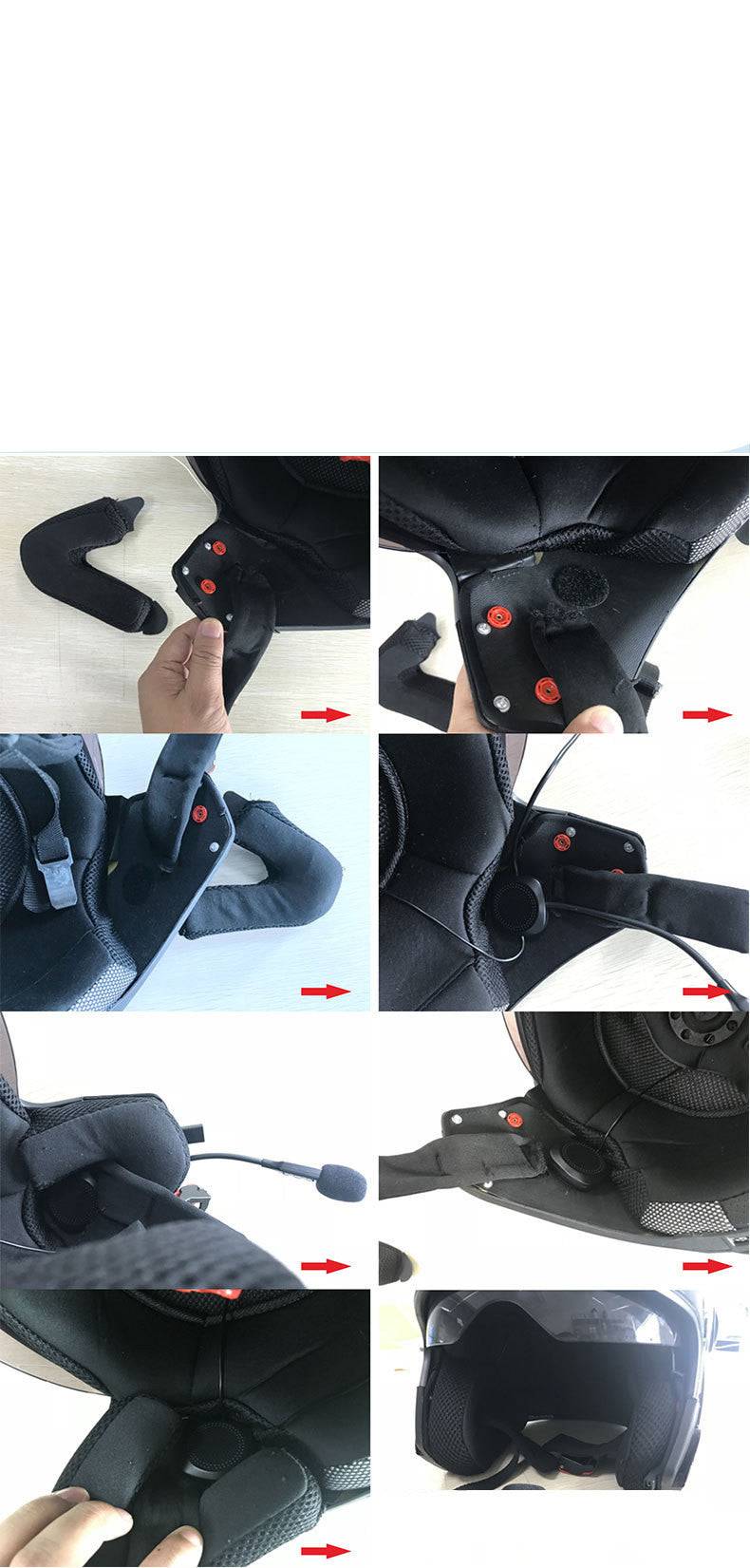 HKM-456467 Bluetooth Integrated Motorcycle Helmet with Stereo Headset and HD Calling