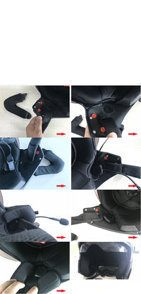 HKM-456467 Bluetooth Integrated Motorcycle Helmet with Stereo Headset and HD Calling