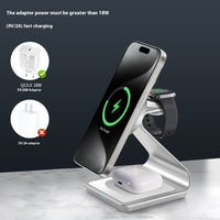 HKM-456659 Universal Three-in-One Wireless Fast Charger with Soft Light for Car