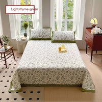 HKM-456723 Floral Cotton Quilt Cover Set - Sizes for Beds 0.9m to 2.2m, Modern Design