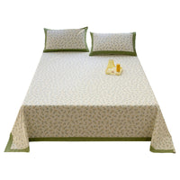HKM-456723 Floral Cotton Quilt Cover Set - Sizes for Beds 0.9m to 2.2m, Modern Design