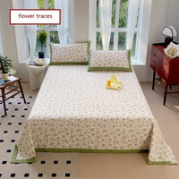 HKM-456723 Floral Cotton Quilt Cover Set - Sizes for Beds 0.9m to 2.2m, Modern Design