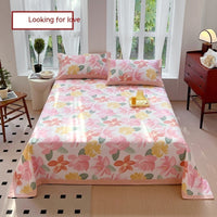HKM-456723 Floral Cotton Quilt Cover Set - Sizes for Beds 0.9m to 2.2m, Modern Design