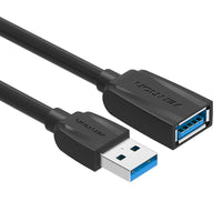 HKM-456787 Wireless USB Network Card Extension Cable - Oxygen-Free Copper, 0.5m to 5m Lengths, Black