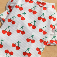 HKM-456851 Pet Dog Print Shirt Coat in White and Pink - Fashionable Polyester Design