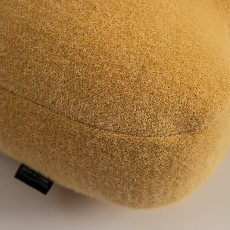 HKM-457299 Three-Dimensional Plush Pillow for Gentle Waist Support in Cream Cake and Beige Donut Colors