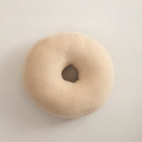 HKM-457299 Three-Dimensional Plush Pillow for Gentle Waist Support in Cream Cake and Beige Donut Colors