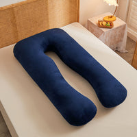 HKM-457363 Multifunctional U-Shape Maternity Pillow in Pure Cotton and Crystal Velvet