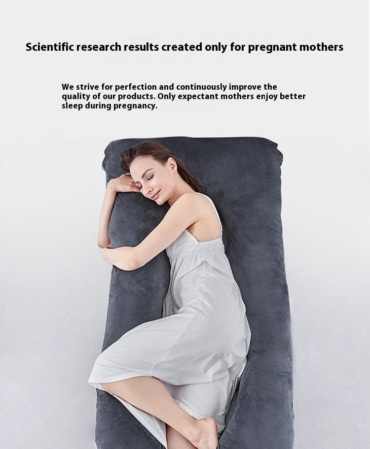 HKM-457363 Multifunctional U-Shape Maternity Pillow in Pure Cotton and Crystal Velvet
