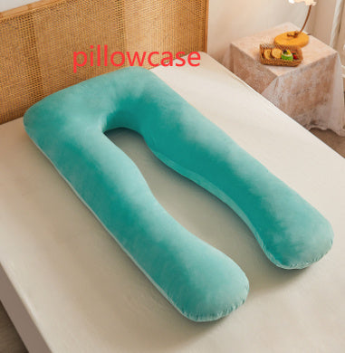 HKM-457363 Multifunctional U-Shape Maternity Pillow in Pure Cotton and Crystal Velvet