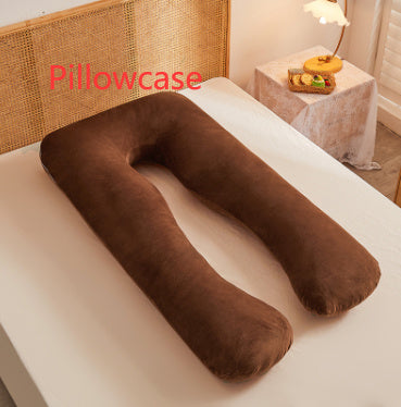 HKM-457363 Multifunctional U-Shape Maternity Pillow in Pure Cotton and Crystal Velvet