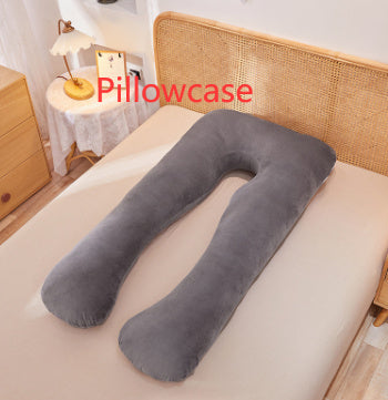 HKM-457363 Multifunctional U-Shape Maternity Pillow in Pure Cotton and Crystal Velvet