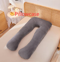 HKM-457363 Multifunctional U-Shape Maternity Pillow in Pure Cotton and Crystal Velvet