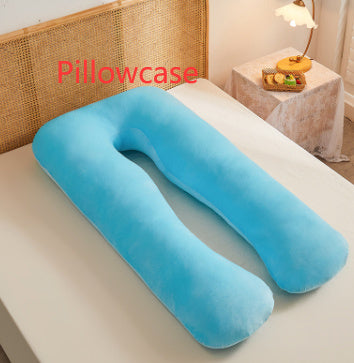 HKM-457363 Multifunctional U-Shape Maternity Pillow in Pure Cotton and Crystal Velvet