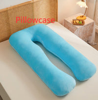 HKM-457363 Multifunctional U-Shape Maternity Pillow in Pure Cotton and Crystal Velvet