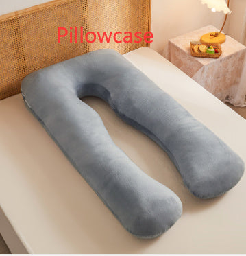 HKM-457363 Multifunctional U-Shape Maternity Pillow in Pure Cotton and Crystal Velvet