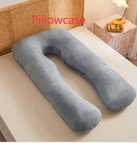 HKM-457363 Multifunctional U-Shape Maternity Pillow in Pure Cotton and Crystal Velvet