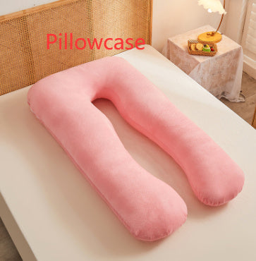 HKM-457363 Multifunctional U-Shape Maternity Pillow in Pure Cotton and Crystal Velvet