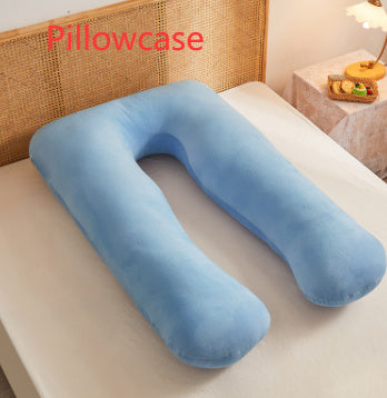 HKM-457363 Multifunctional U-Shape Maternity Pillow in Pure Cotton and Crystal Velvet